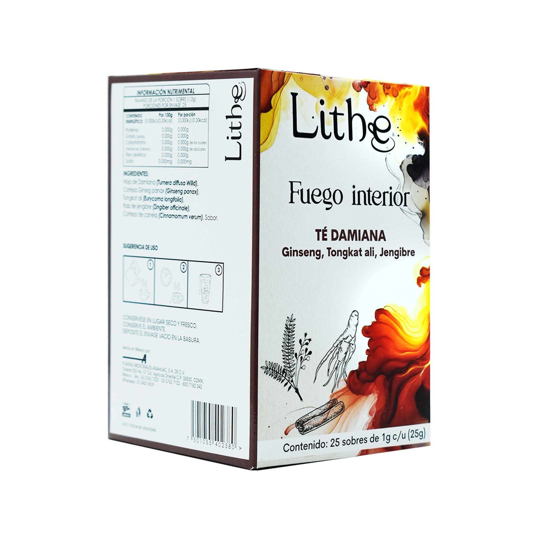 Té Fuego Interior Lithe 25 sobres