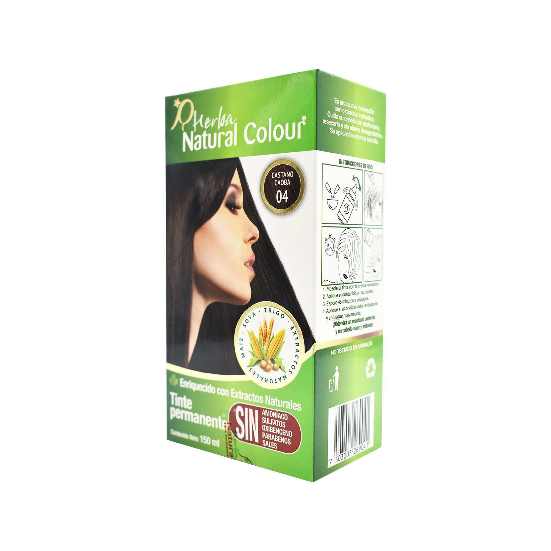 Tinte Castaño Caoba 04 Herba Natural Colour 150 ml