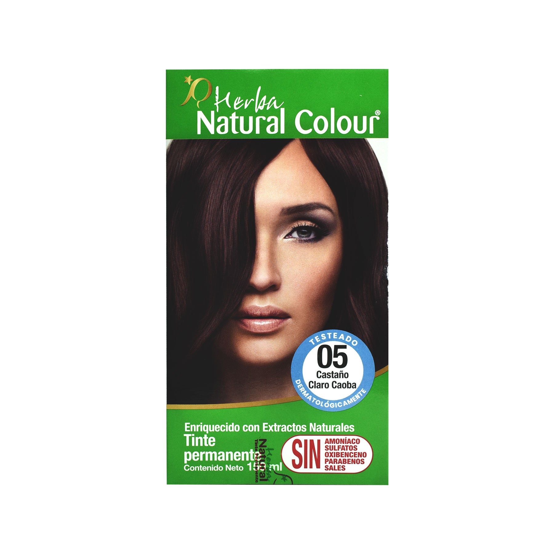 Tinte Castaño Claro Caoba 05 Herba Natural Colour 150 ml.