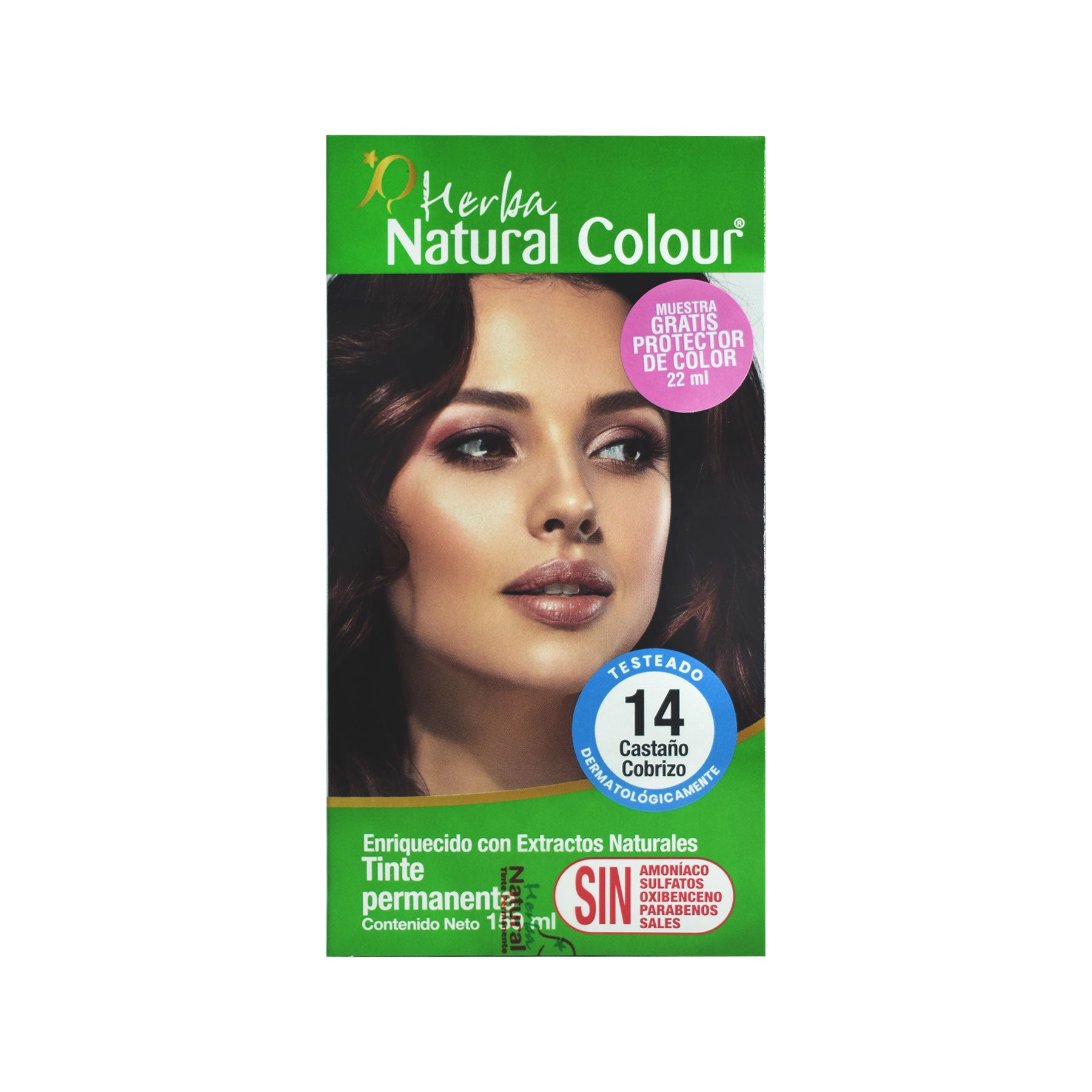 Tinte Castaño Cobrizo 14 Herba Natural Colour 150 ml.