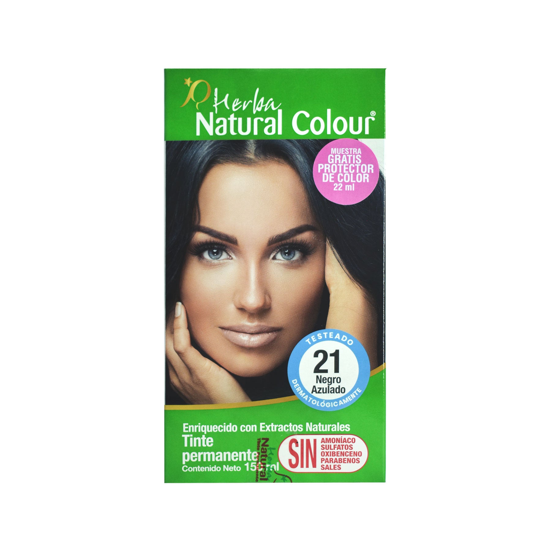 Tinte Negro Azulado 21 Herba Natural Colour 150 ml.