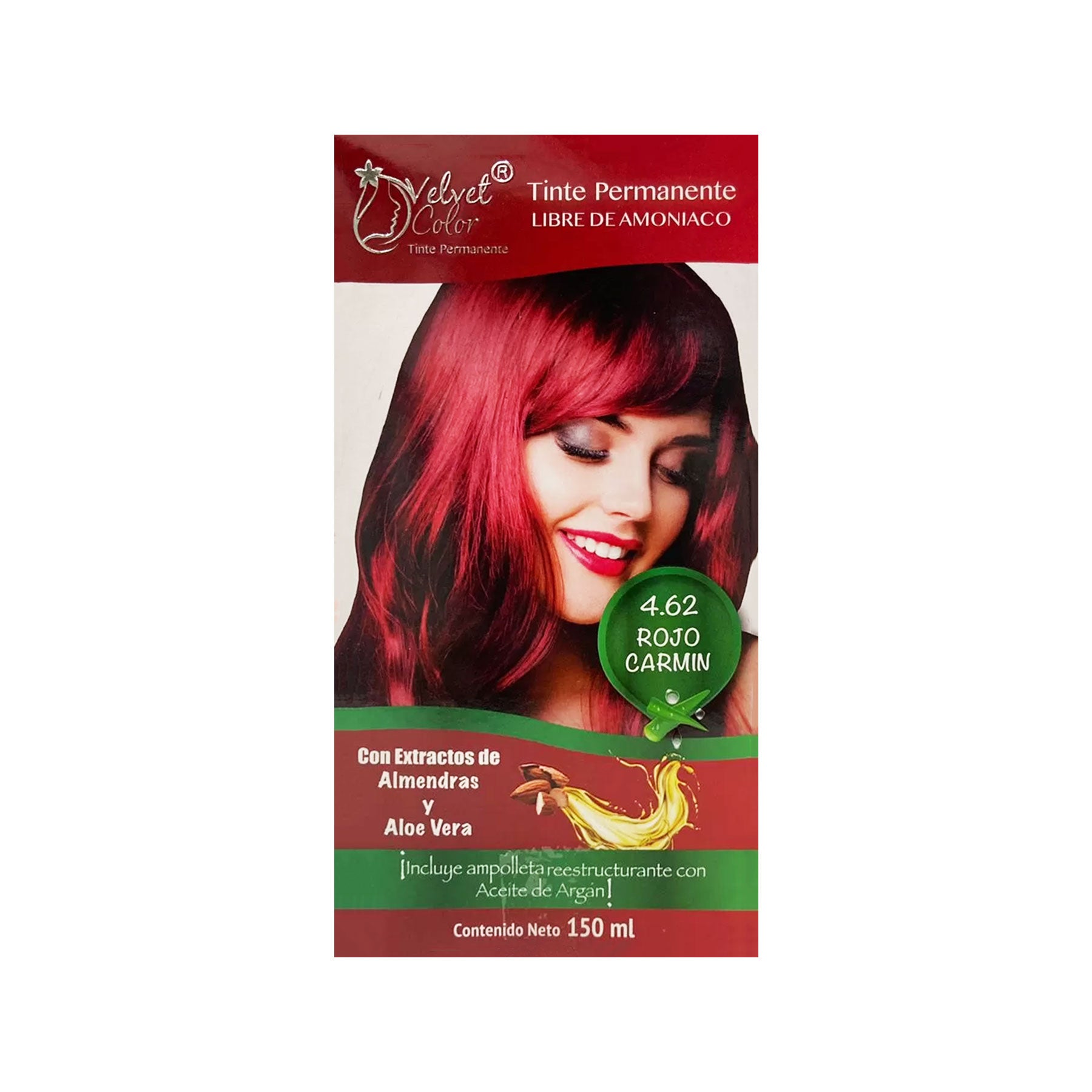 Tinte Permanente Rojo Carmín 4.62 Velvet 150 ml