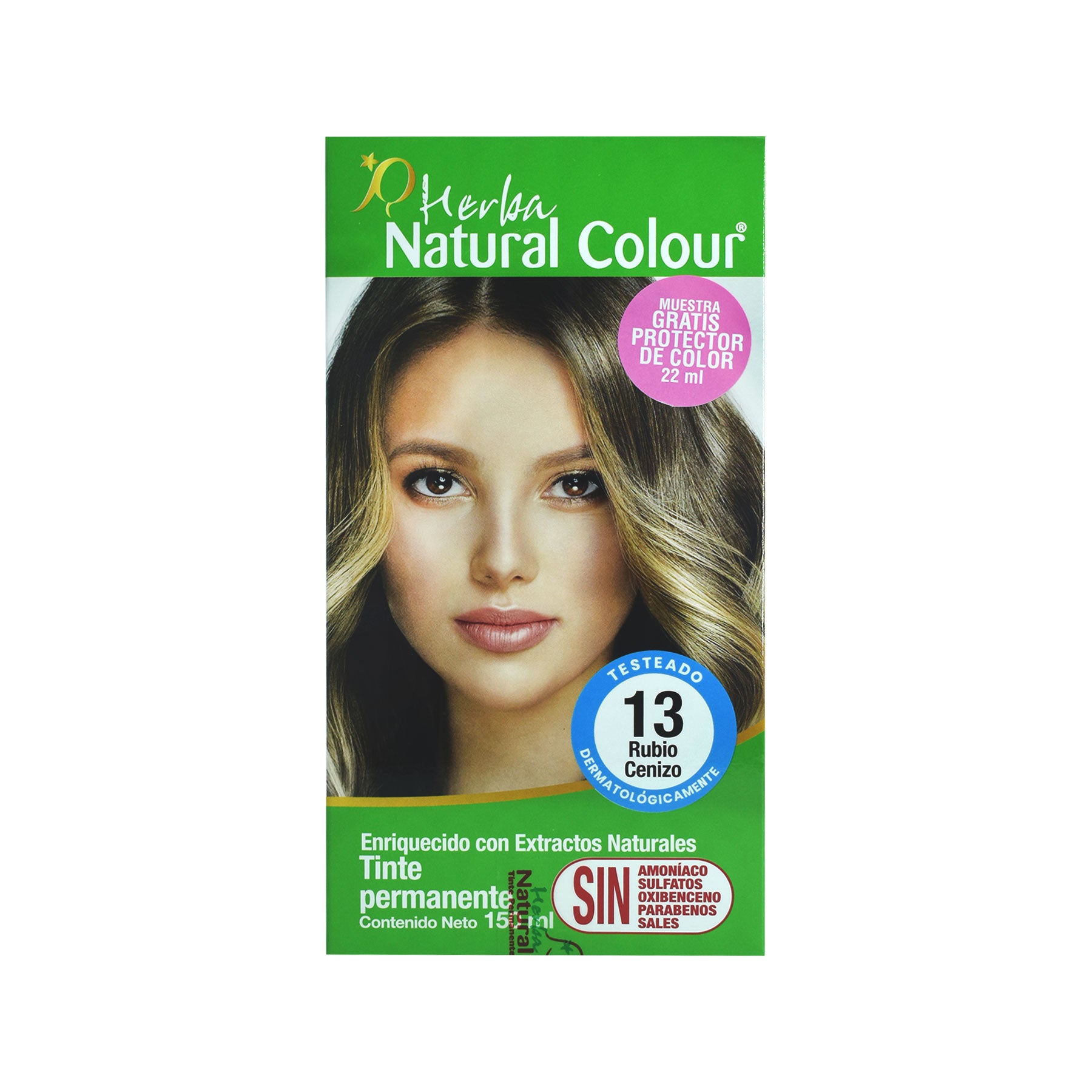 Tinte Rubio Cenizo 13 Herba Natural Colour 150 ml.