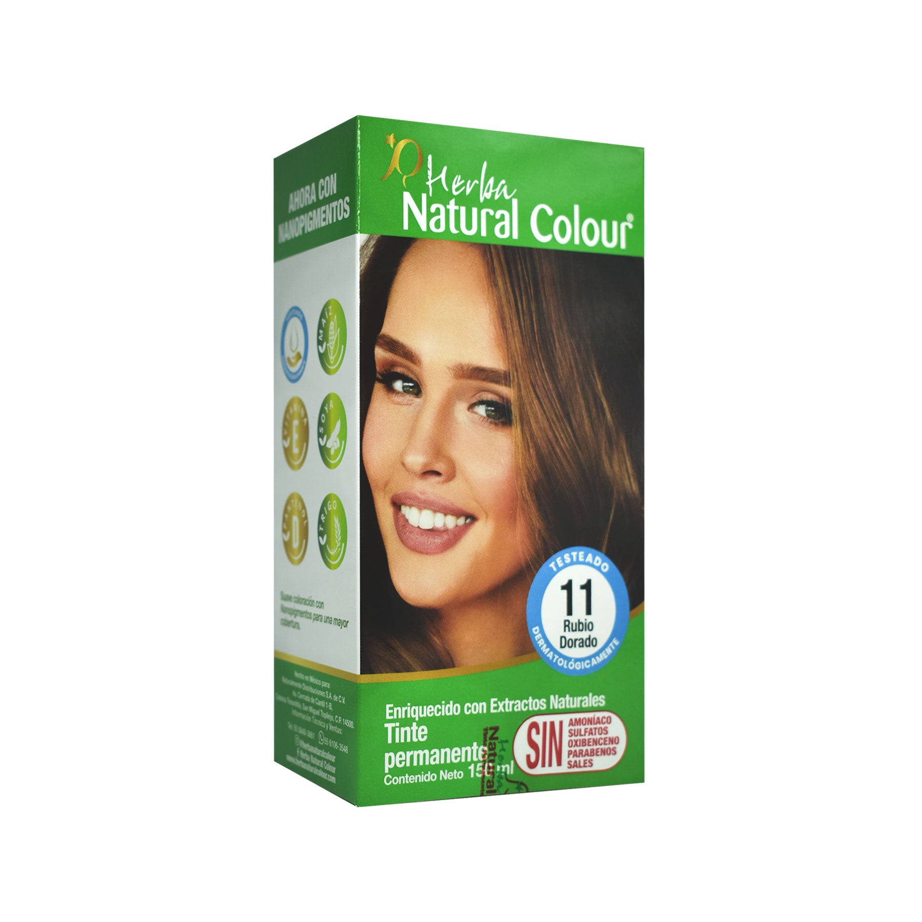 Tinte Rubio Dorado 11 Herba Natural Colour 150 ml.