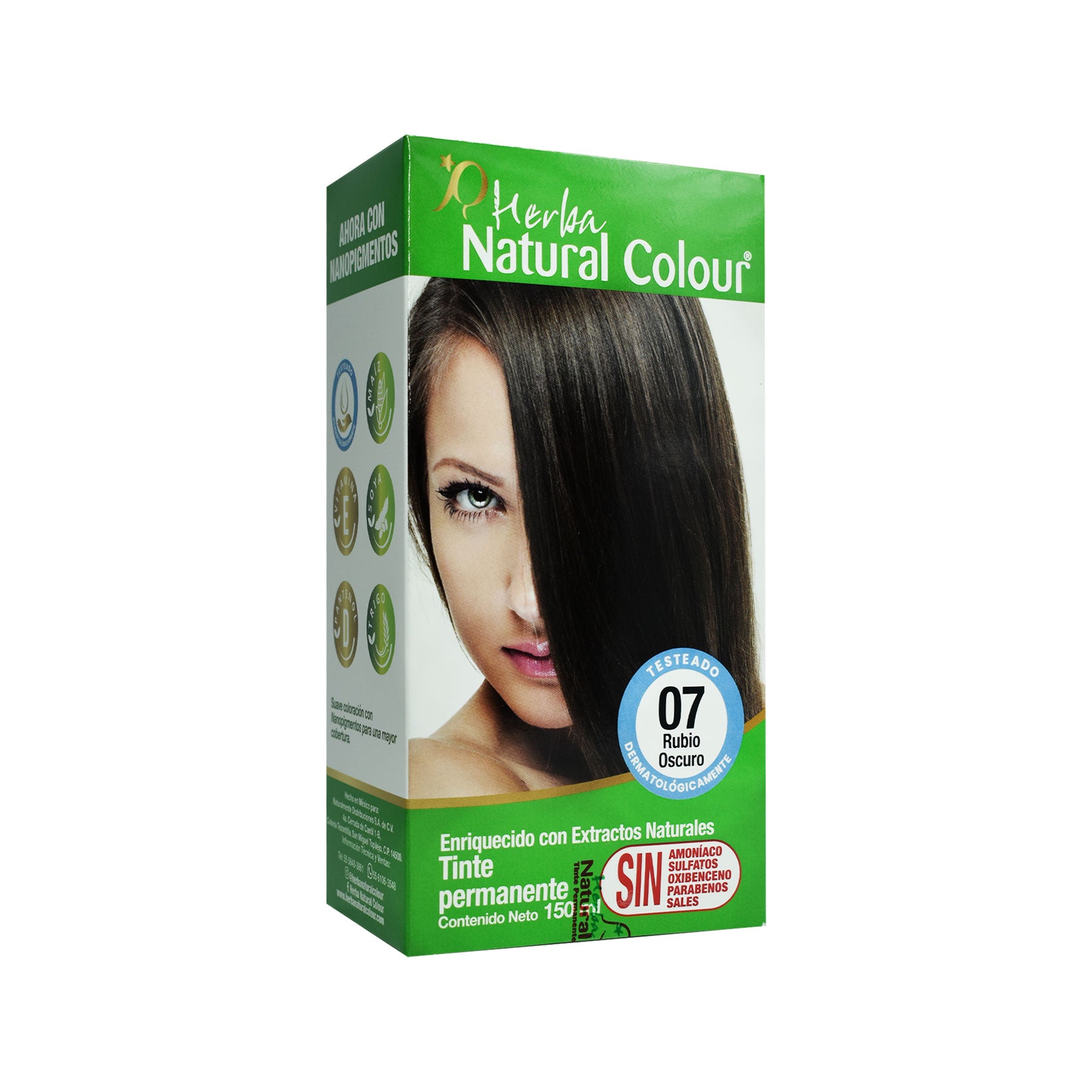 Tinte Rubio Oscuro 07 Herba Natural Colour 150 ml.