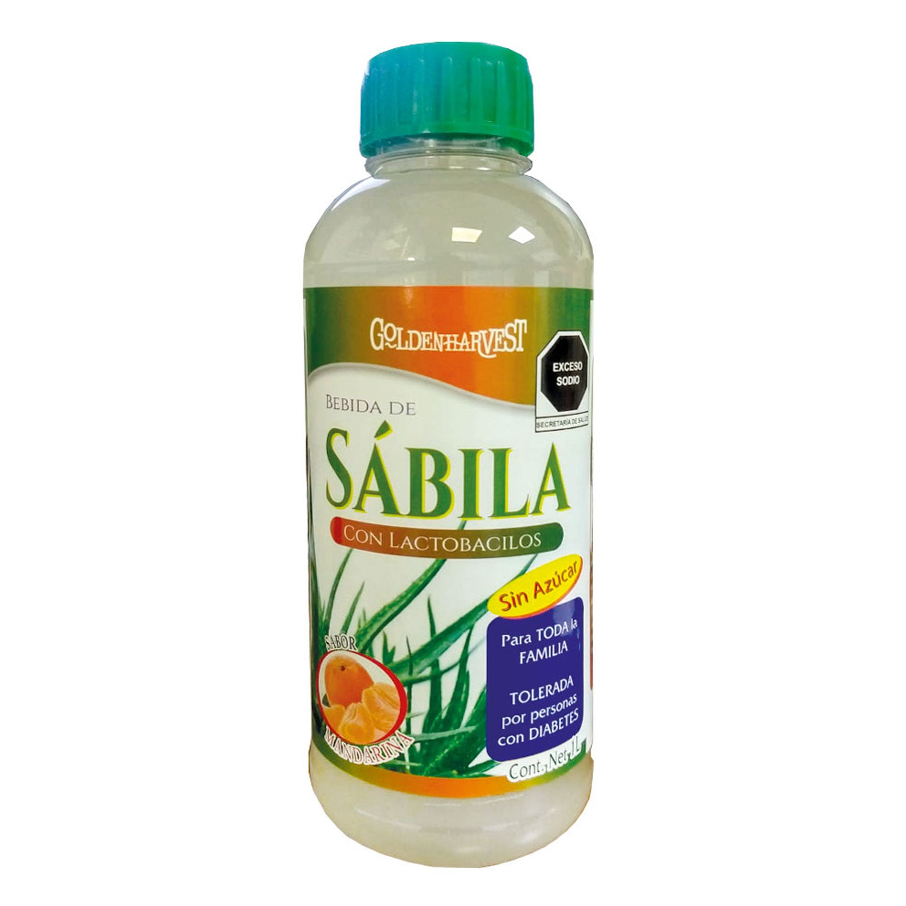 Bebida Sábila y Mandarina Golden Harvest 1 Lt