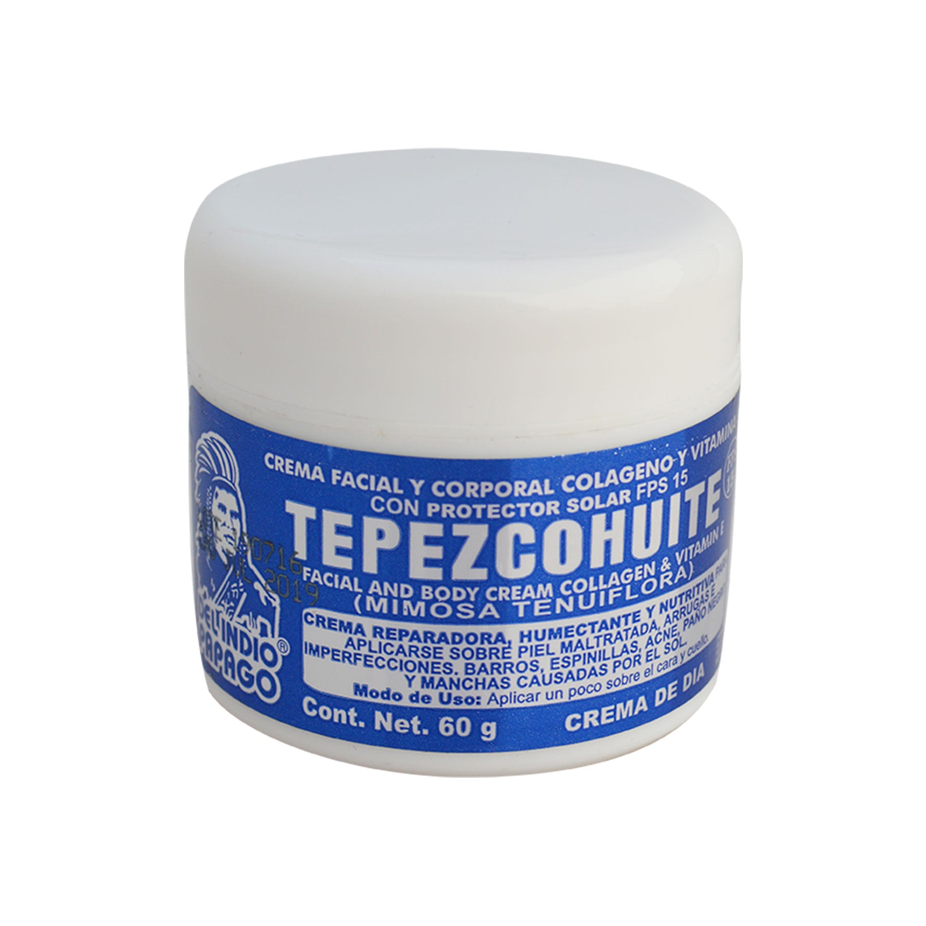 Crema Tepezcohuite Dia Indio Papago 60 gr