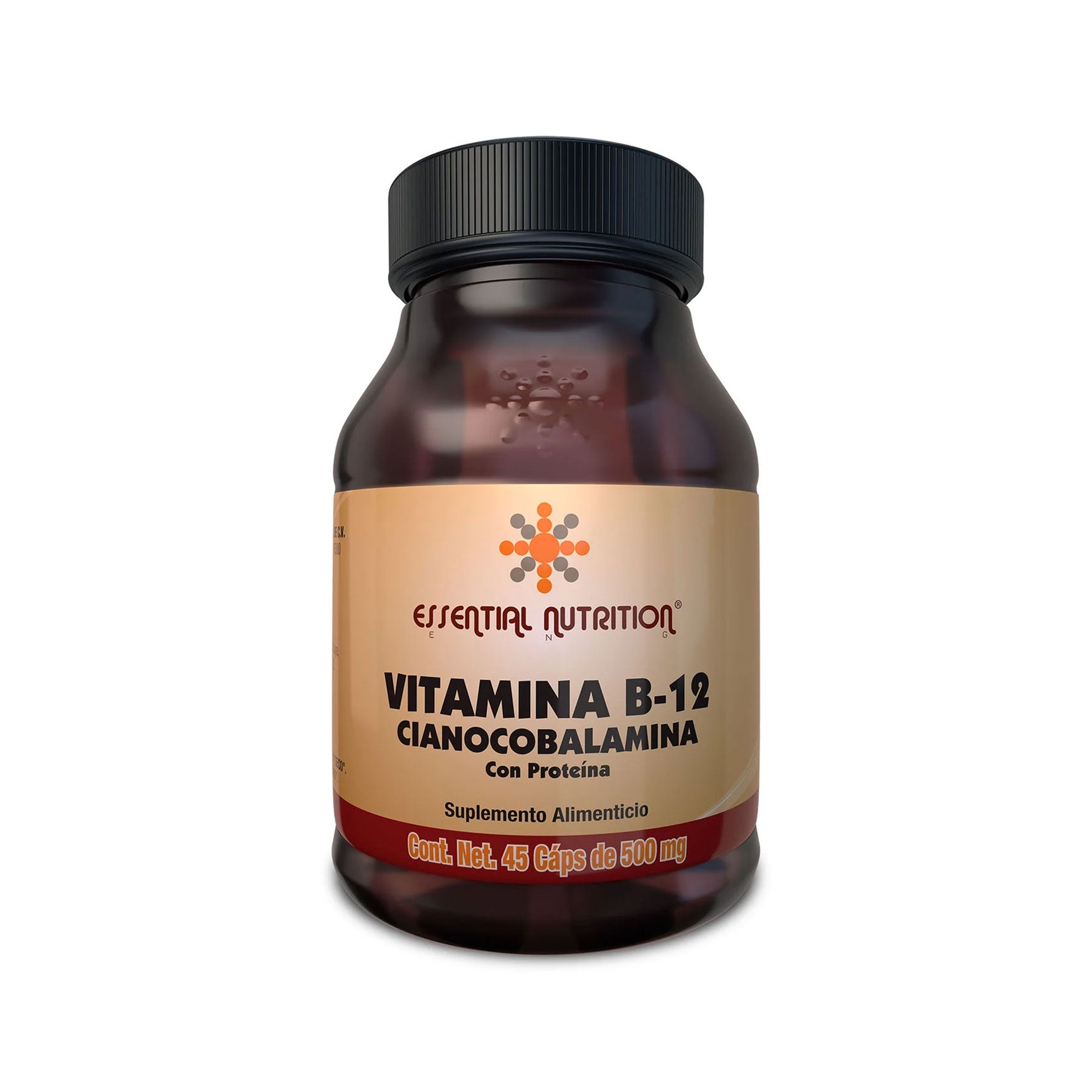 Vitamina B-12 Cianocobalamina Essential Nutrition 45 Cápsulas