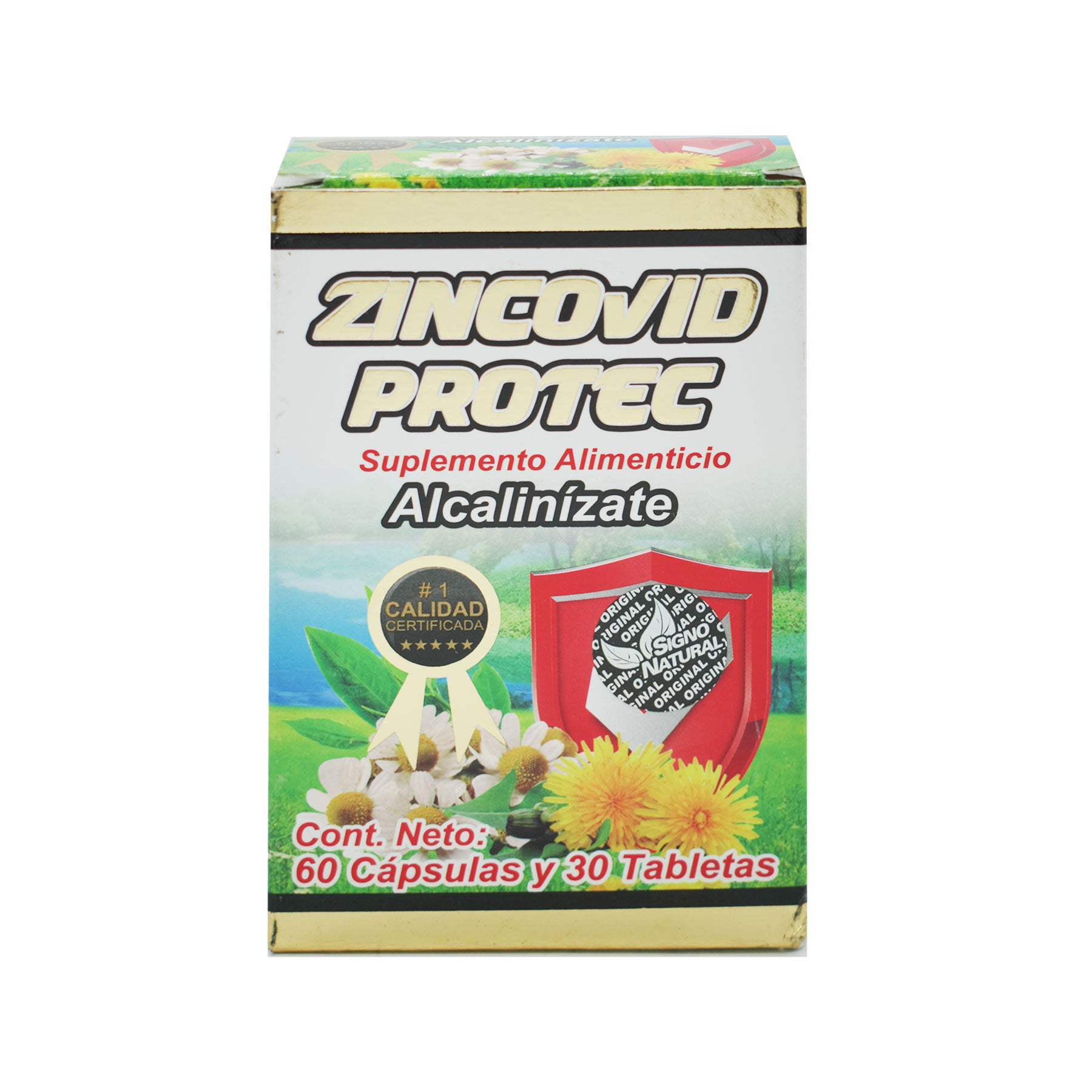 Zincovid Protec Alcalinízate Signo Natural 60 caps y 30 tabs