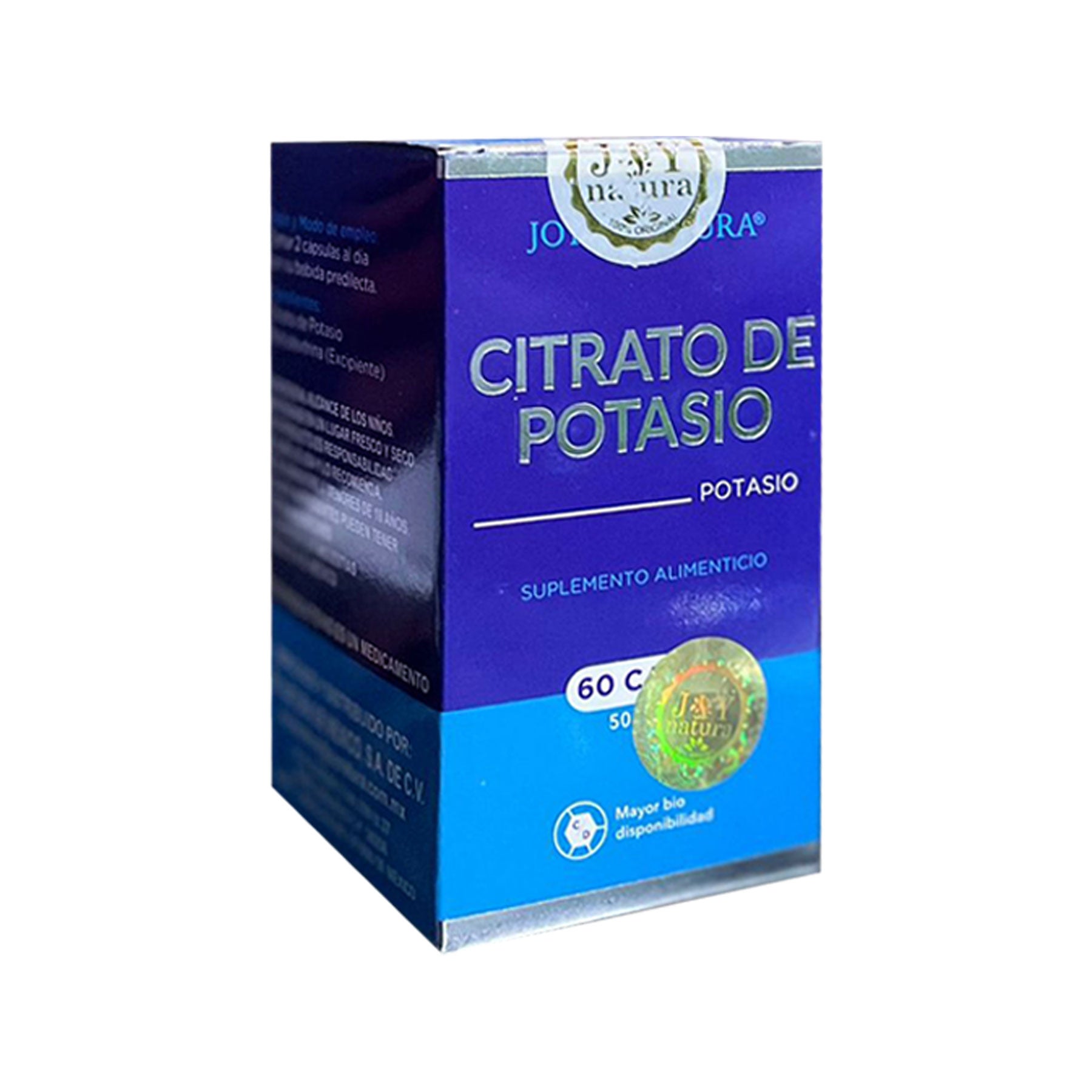 Citrato de Potasio Joy Natura 60 caps